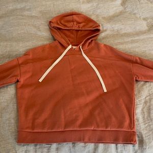 Madewell hooded sweatshirt. Medium. Faded orange.